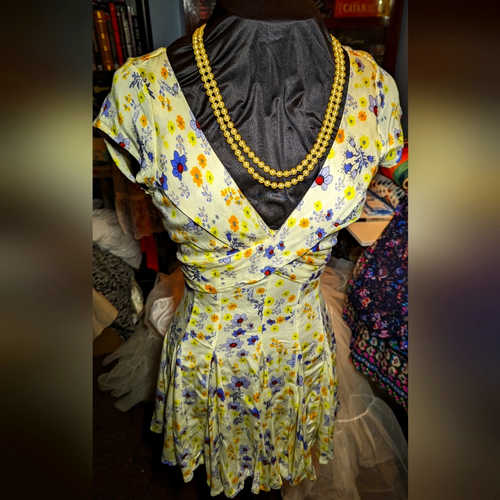 NWOT XS Women's Free People Fit & Flare Floral Dress